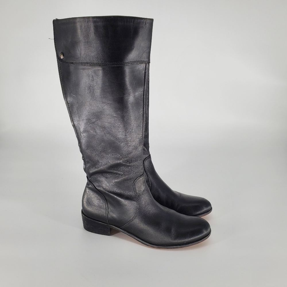 Corso Como black leather riding boot 8.5